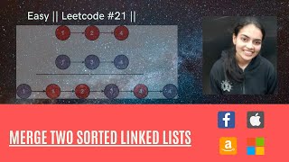 YouTube video 'Merge two sorted linked lists || LeetCode'