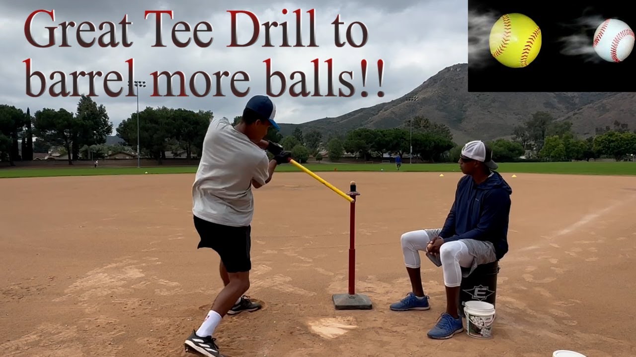 Baseball Extended Tee Drill