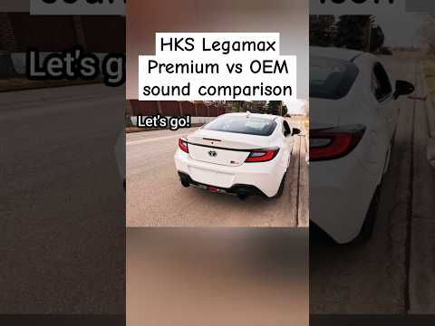 HKS Legamax Premium sound clip comparison vs OEM; too loud, too quiet, or just right? #gr86 #brz