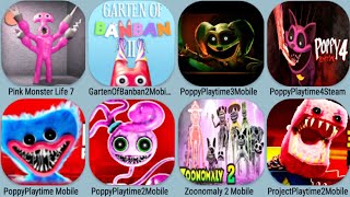 Pink Monster Life 7 Update, Poppy Playtime 4, Poppy3 Mobile,Zoonomaly 2 Mod Catnap,Project Playtime2