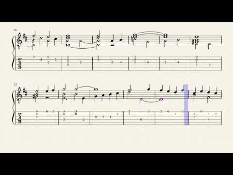 Aria di Fiorenza - Sua Corrente - Carlo Calvi (c.1610 - ?) - Tablature