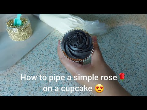 Cupcake Piping Technique Tutorial| Buttercream| Decorating techniques/Ideas| Rosette Cupcake swirl