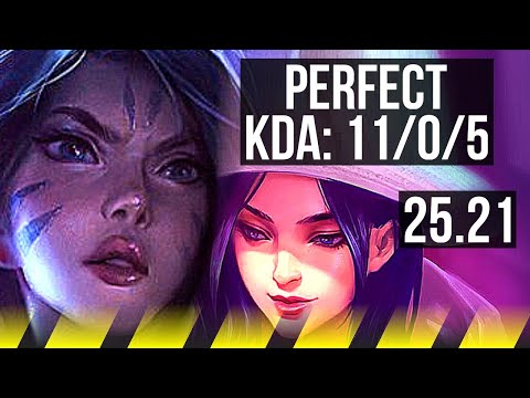 KAI'SA & Soraka vs CAITLYN & Seraphine (ADC) | 11/0/5, Legendary, 700+ games | EUW Master | 25.21