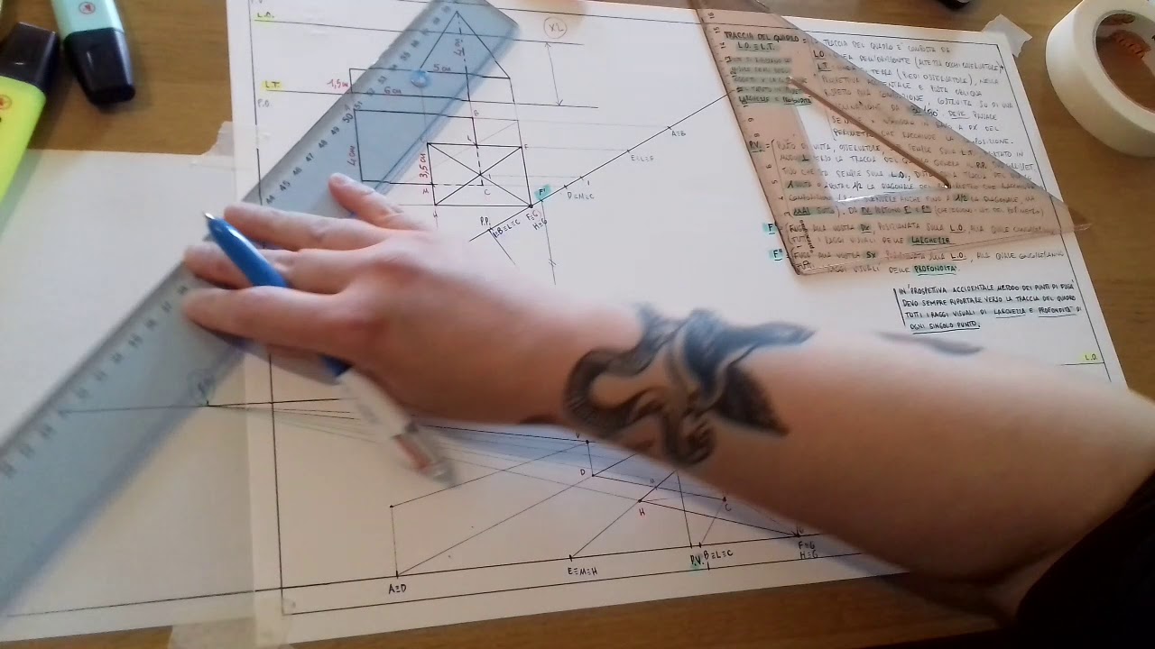 Sviluppo delle altezze in prospettiva accidentale