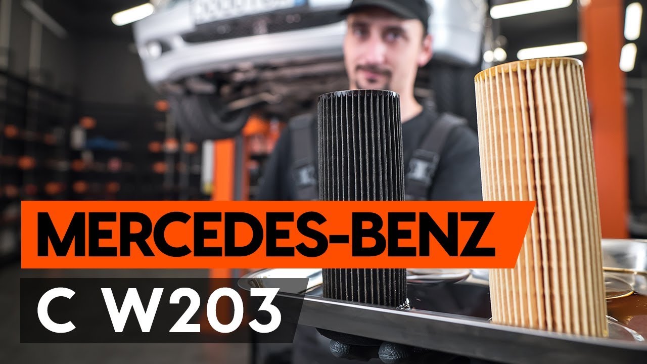 Ako vymeniť motorové oleje a filtre na Mercedes W203 – návod na výmenu