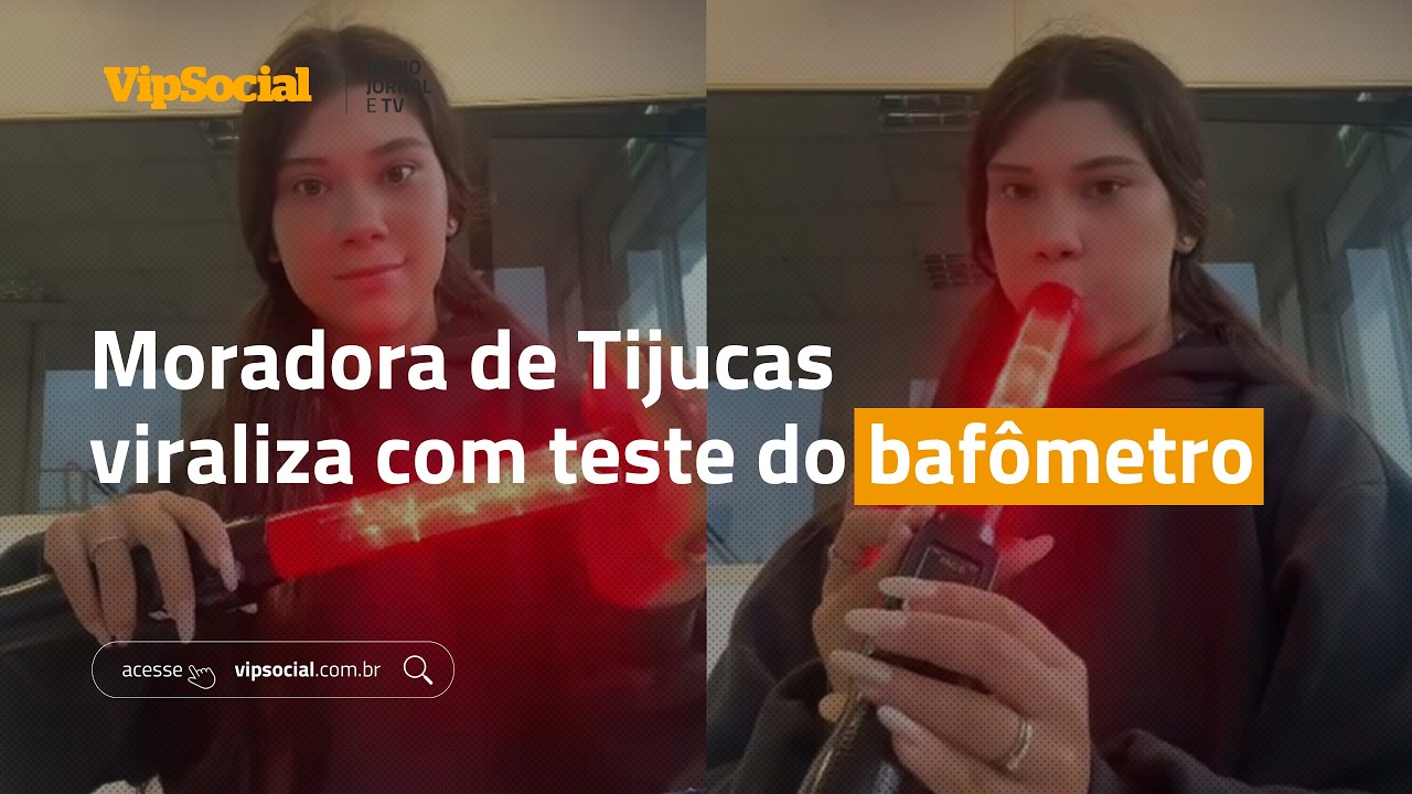 Moradora de Tijucas viraliza com teste do bafômetro