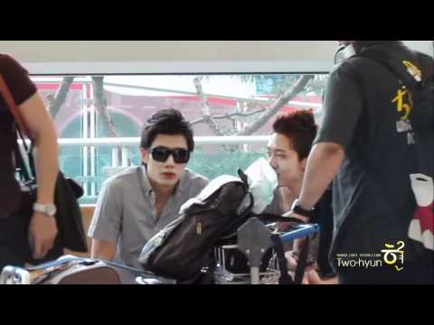 [fancam]110603 X-5 & The BOSS at Incheon airport (1)