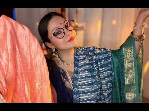 ASMR Asha Maa Designs Your Custom Saree (Soft Spoken) ✨🧵🥻