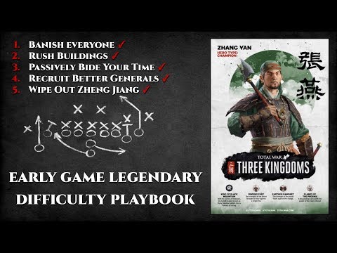 [Outdated] Zhang Yan Early Game Legendary Difficulty Playbook - Total War: Three Kingdoms