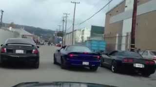 Maro Boyz & Ruthless Racing At Wiseguys MC Headquarters For Lee Majors & H Dot Da Don Video Shoot