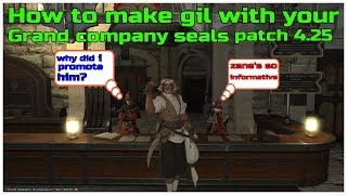 How to make gil with your grand company seals patch 4.25