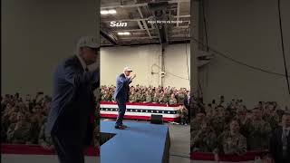 Download lagu Trump dances to 'YMCA' on visit to US aircraft carrier in Japan #trump #aircraft #japan mp3