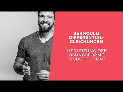 Bernoulli differential equation derivation and solution formula | Transformation into first-order...