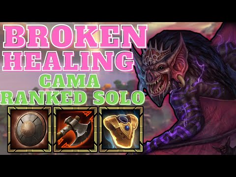 MAD HEALING IN SOLO | Smite Season 9 Ranked Conquest | LOCK CAMAZOTZ FOR MMR