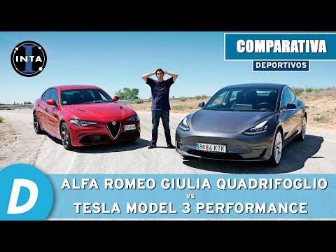 Comparativa ¡en circuito!: Tesla Model 3 Performance vs Alfa Romeo Giulia Quadrifoglio | Diariomotor