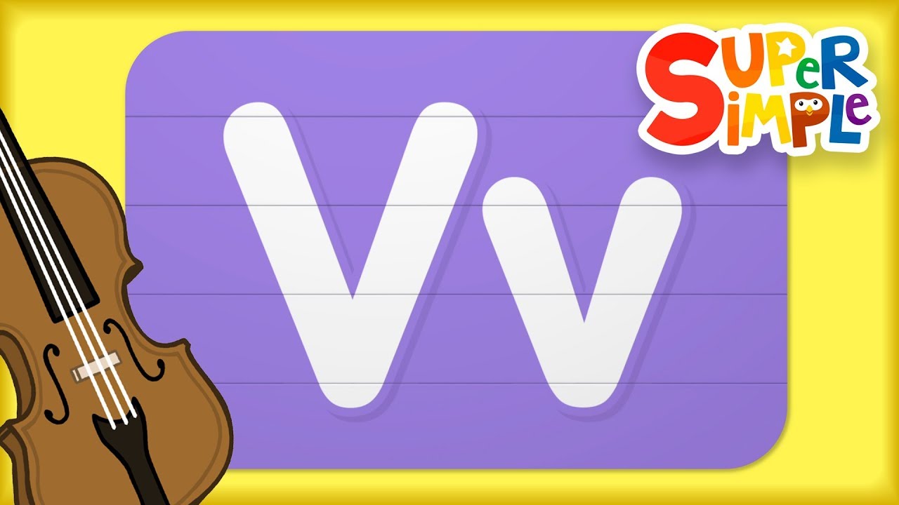 Learn the ABCs | Letter V | Super Simple ABCs | ​​🌈 Super Simple ABCs