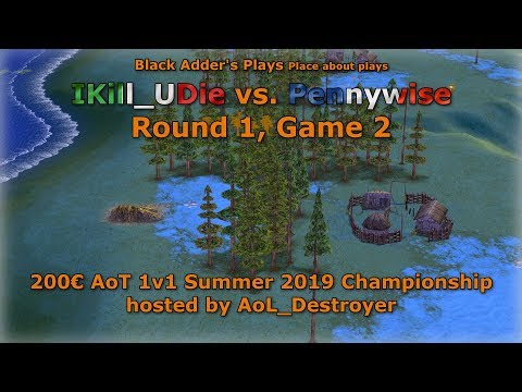 Summer 2019 Championship, R1 - IKill_UDie vs. Pennywise, Game 2 - Age of Mythology: The Titans