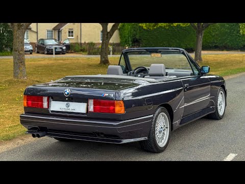 BMW E30 M3 Convertible - Macau blue -ONLY 44,000 miles - Quick Walkaround - See oldcolonelcars.co.uk