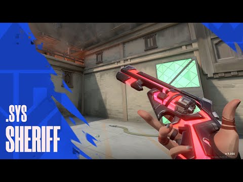 Sys Sheriff Skin (Sys Collection) Showcase - Valorant Battle Pass Skins
