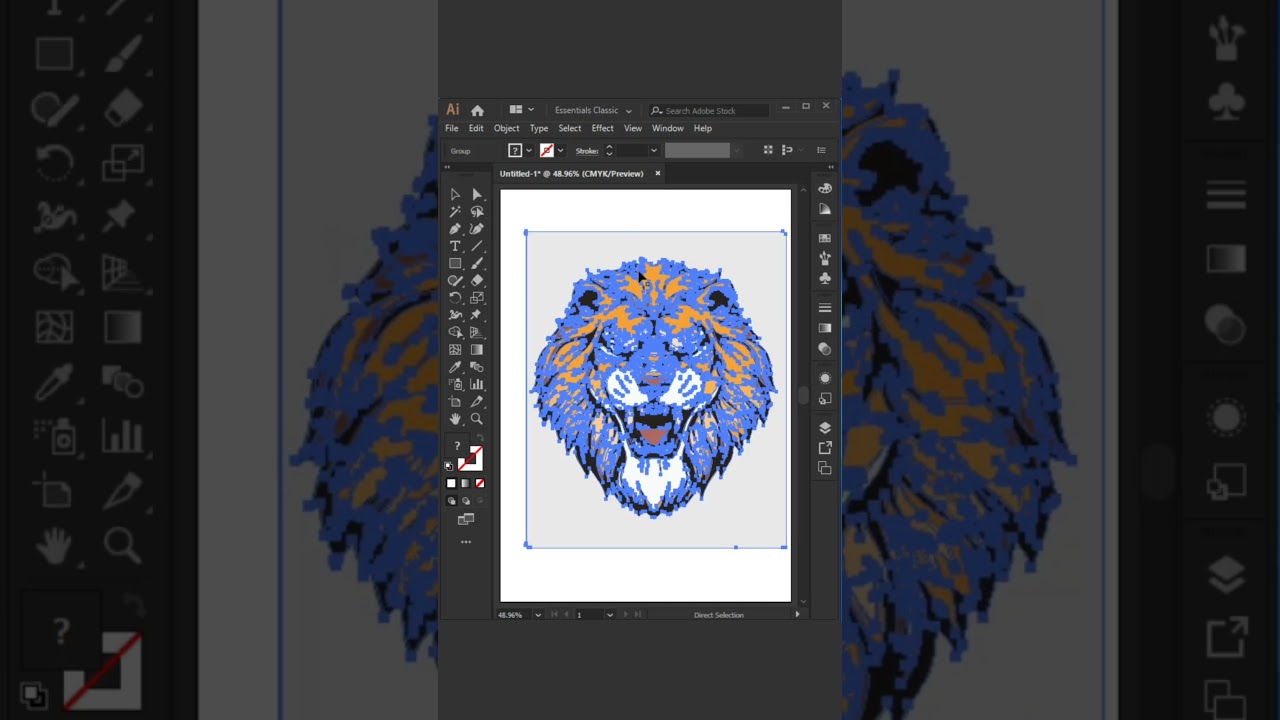 Image trace in Illustrator #photoshop #howtocreatelogoinillustrator #mernstack #coding #trace