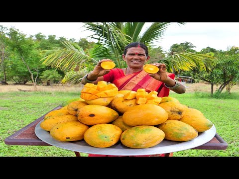 Sun Dried Mango Recipe | Sweet Dry Mango Fruit Candy Cooking in Village | Side Dish Recipes
