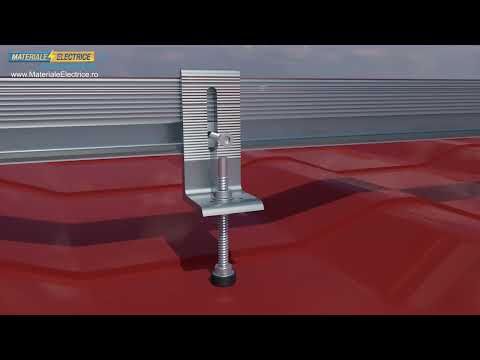 Video Sistem Fixare pentru 8kw / 18 Panouri Fotovoltaice pe Acoperis tip tigla metalica  SolarEasy 8Kw