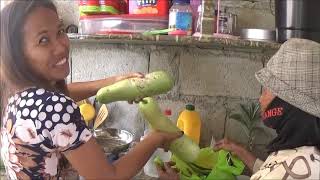 MARICEL SELLING BEANS AND UPO