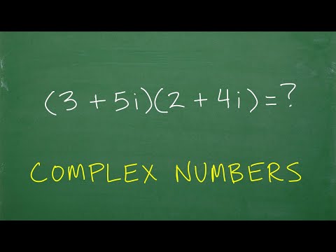 (3 + 5i)(2 + 4i)= Find the product of the complex numbers