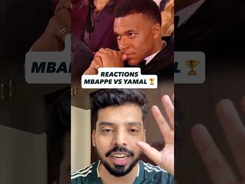 YAMAL AND MABBAPE REACTIONS HARRY KANE BALLON D’OR  #mbappe #yamal #harrykane #ballondor #realmadrid