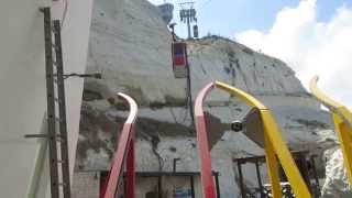 preview picture of video 'Rosh HaNikra grottoes - The Cable car is the steepest cable car in the world'