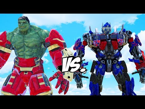 IRON HULK vs OPTIMUS PRIME (Transformers)