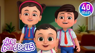 Download lagu Hum School Chale   15 more Rhymes in Hindi | Nursery Rhymes | Ding Dong Bells mp3