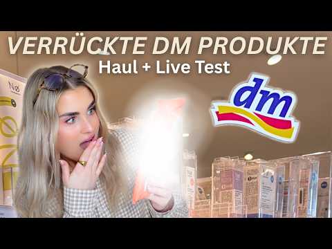 ICH TESTE 10 VERRÜCKTE PRODUKTE VON DM 😱 | Haul & Live Test! 💫