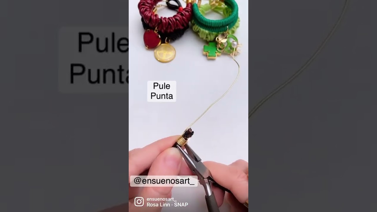 Haciendo mis propios terminales para pulsera de cuero