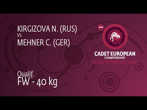 Qual. FW - 40 kg: C. MEHNER (GER) df. N. KIRGIZOVA (RUS), 5-0