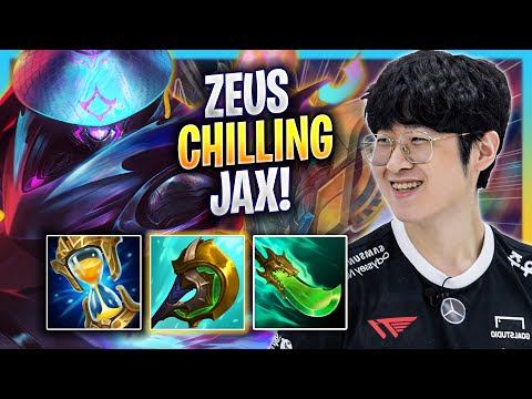 ZEUS CHILLING WITH JAX! - T1 Zeus Plays Jax TOP vs Zac! | Bootcamp 2023
