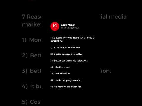 Why you need social media marketing? #smm #trend #marketing