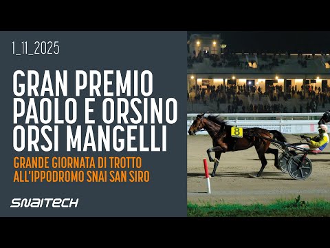 GRAN PREMIO PAOLO E ORSINO ORSI MANGELLI | Ippodromo Snai San Siro | 1 novembre 2025