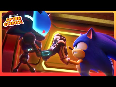 Sonic vs Chaos Sonic FIGHT! 🤖💥 Sonic Prime | Netflix Family