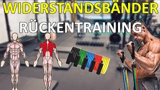 11 Übungen für den Rücken mit Widerstandsbändern - Fitness Band für Zuhause oder