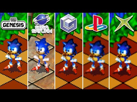 Sonic 3D Blast (1996) Sega Genesis vs Sega Saturn vs Gamecube vs PS2 vs XBOX (Which One is Better?)