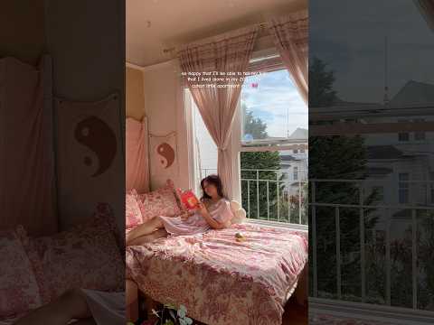 in my tiny SF studio 🎀 #livingalone