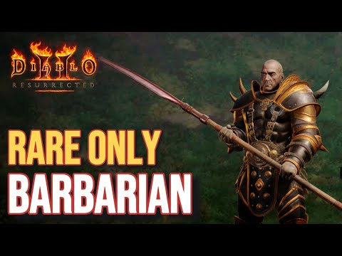 Rare Items Only Barbarian | D2R HC Classic 1 to Hell