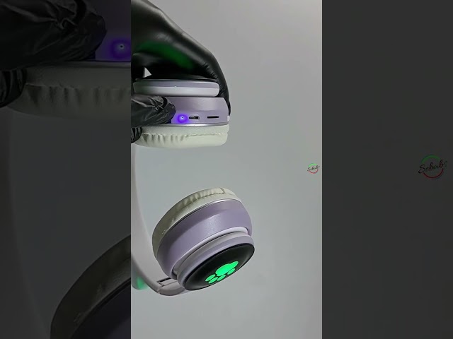 Vídeo relacionado con Xunpuls Auriculares Bluetooth para niños, con luz LED, Bluetooth 5.1 y Sonido estéreo, Plegables, Diadema Ajustable, Auriculares para niños con micrófono sobre la Oreja para la Escuela/Tableta (Rosa)