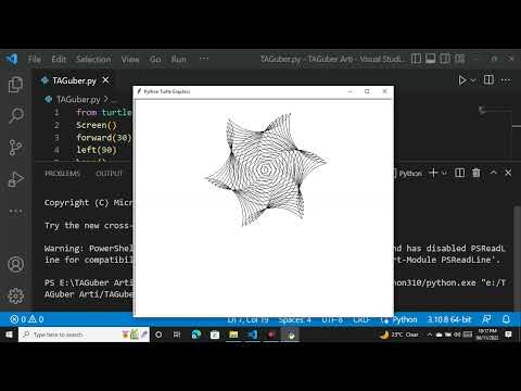 Draw Creative Rangoli Design In Python Turtle Coding Python