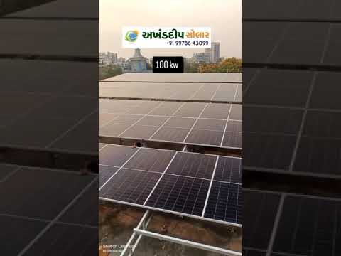 Industrial solar power installation 1kw