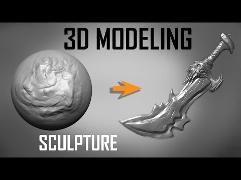 Zbrush weapon sculpting (BLADE OF CHAOS)