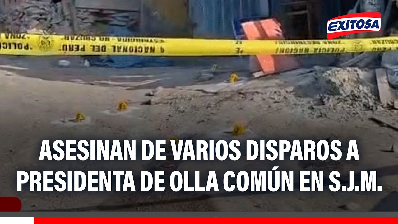 🔴🔵 S.J.M.: presidenta de olla común Virgen de Guadalupe fue asesinada de al menos 10 disparos