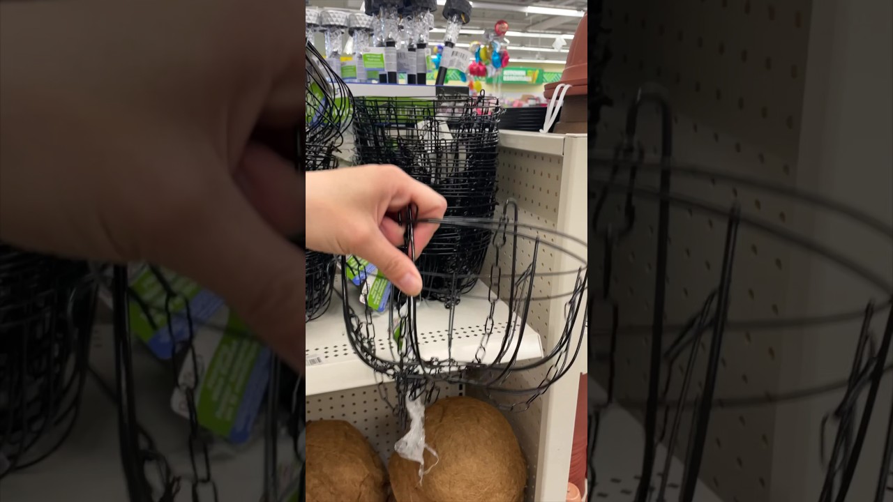 Grab some Dollar Tree hanging baskets and some zip ties… 👀