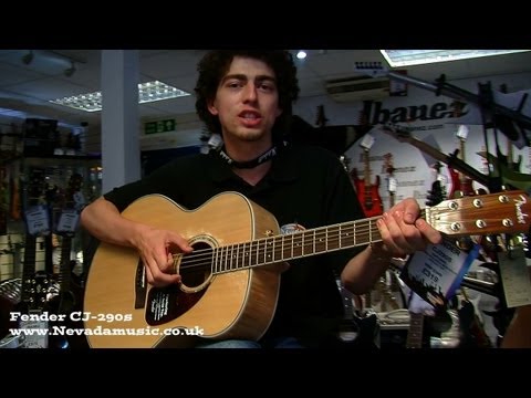 Fender CJ-290S Jumbo Acoustic Demo at Nevada Music UK